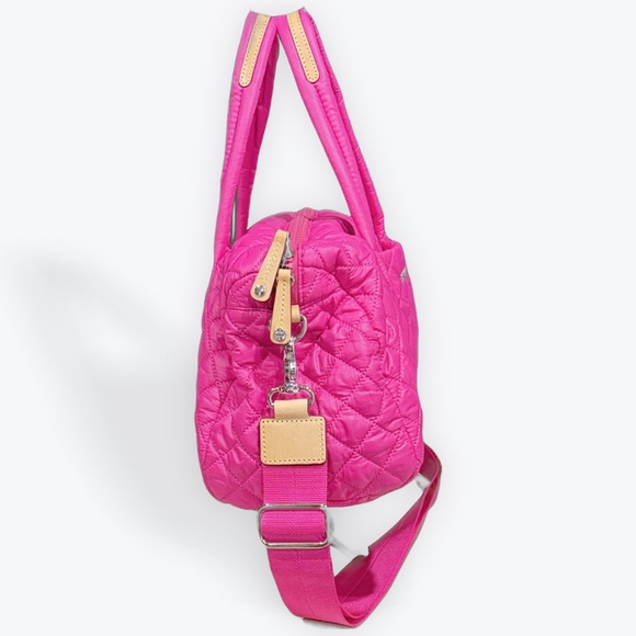 Mz Wallace Pink Top Handle Bag Convertible Satchel Crossbody PRISTINE - Picture 3 of 12